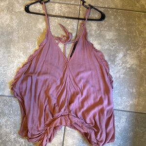 Purple mauve blouse tank